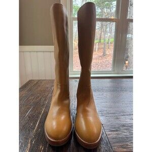 NEW Frye Camryn Boots Tall Pull On Leather Banana Women's 10
